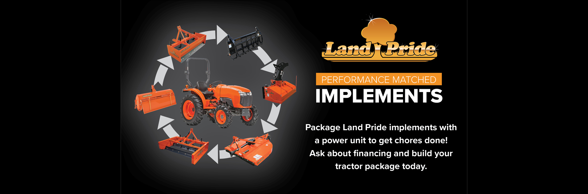 Land Pride Performance Matched Implements 