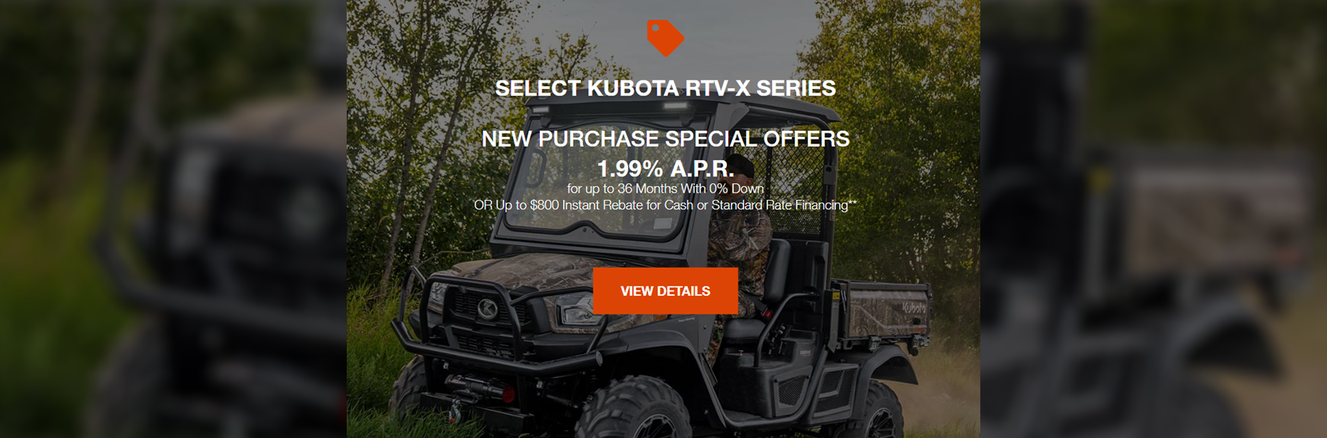 Select Kubota RTV-X Series 